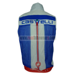 2013 Team Castelli Riding Vest Sleeveless Waistcoat Rain-proof Windbreak Blue