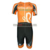 2013 Team Euskaltel EUSKADI Short Sleeves Triathlon Cycling Wear Skinsuit Orange Black
