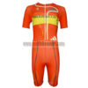 2013 Team PINARELLO Short Sleeves Triathlon Biking Apparel Skinsuit Red Yellow