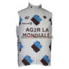 2014 Team AG2R LA MONDIALE Cycling Vest Sleeveless Waistcoat Rain-proof Windbreak White