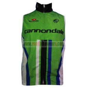 2014 Team Cannondale SHO-AIR Bicycle Vest Sleeveless Waistcoat Rain-proof Windbreak Green