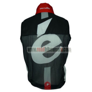 2014 Team Cervelo Biking Vest Sleeveless Waistcoat Rain-proof Windbreak Black