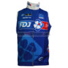 2014 Team FDJ Cycling Vest Sleeveless Waistcoat Rain-proof Windbreak Blue
