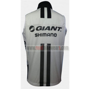 2014 Team GIANT SHIMANO Bicycle Vest Sleeveless Waistcoat Rain-proof Windbreak White