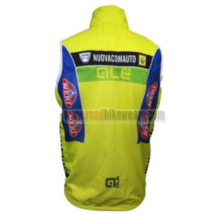 2014 Team QLE NUOVACOMAUTO Bicycle Vest Sleeveless Waistcoat Rain-proof Windbreak Yellow