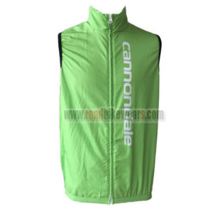 2015 Team Cannondale Bicycle Vest Sleeveless Waistcoat Rain-proof Windbreak Green