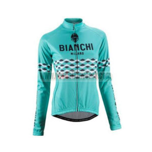 2016 Team BIANCHI MILANO Cycling Long Sleeves Jersey Blue