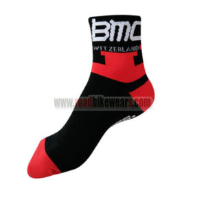 2016 Team BMC Cycling Socks Red Black