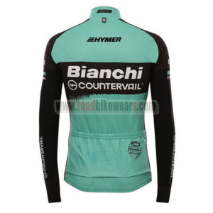 2016 Team Bianchi COUNTERVAIL Biking Long Jersey Maillot Black Green