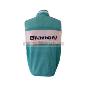 2016 Team Bianchi Riding Vest Sleeveless Waistcoat Rain-proof Windbreak Green White