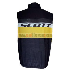 2016 Team SCOTT Riding Vest Sleeveless Waistcoat Rain-proof Windbreak Black Yellow