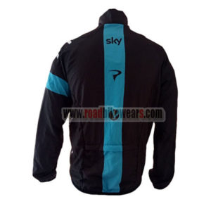 2016 Team SKY Biking Raincoat Wind-proof Black Blue
