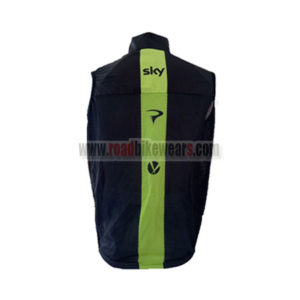 2016 Team SKY Biking Vest Sleeveless Waistcoat Rain-proof Windbreak Black Yellow