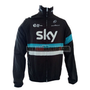2016 Team SKY Cycling Raincoat Wind-proof Black Blue