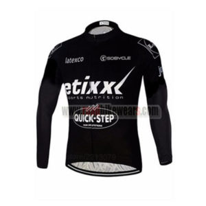 2016 Team etixxl QUICK STEP Bicycle Long Jersey Maillot Black