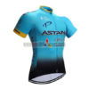 2017 Team ASTANA Cycle Jersey Maillot Shirt Blue Black