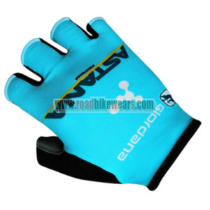 2017 Team ASTANA Cycling Gloves Blue