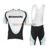 2017 Team BIANCHI Cycling Bib Kit White Black