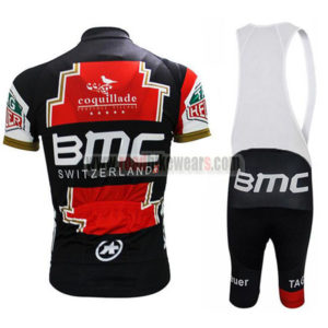 2017 Team BMC Bicycle Bib Kit Red Black White