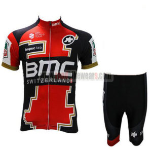 2017 Team BMC Cycling Kit Red Black White