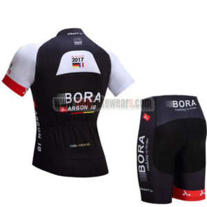 2017 Team BORA ARGON 18 Racing Kit Black White