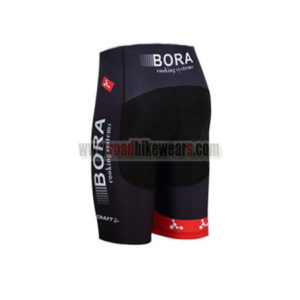 2017 Team BORA ARGON 18 Riding Shorts Bottoms Black Red