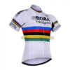 2017 Team BORA Hansgrohe UCI Champion Cycling Jersey Maillot Shirt White Rainbow
