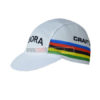 2017 Team BORA UCI Champion Biking Cap Hat White Rainbow