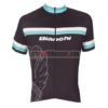 2017 Team Bianchi Cycling Jersey Maillot Shirt Black Blue White