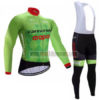 2017 Team Cannondale drapac Cycling Long Bib Suit Green Black
