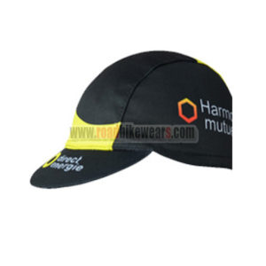 2017 Team Direct Energie VENDEE Biking Cap Hat Black Yellow