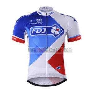 2017 Team FDJ Bicycle Jersey Maillot Shirt White Blue Red