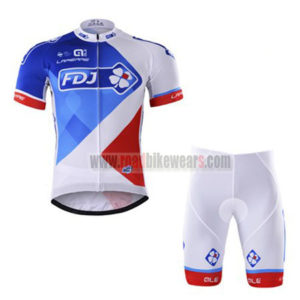 2017 Team FDJ Cycle Kit White Blue Red