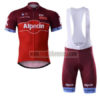 2017 Team KATUSHA Alpecin Cycling Bib Kit Red