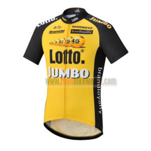 2017 Team LOTTO JUMBO Cycle Jersey Maillot Shirt Yellow Black