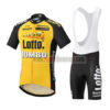 2017 Team LOTTO JUMBO Cycling Bib Kit Yellow Black