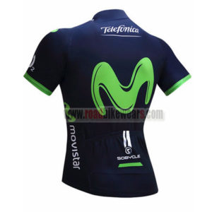 2017 Team Movistar Bicycle Jersey Maillot Shirt Blue