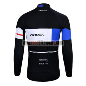 2017 Team ORBEA Riding Long Sleeves Jersey Maillot Black Blue White
