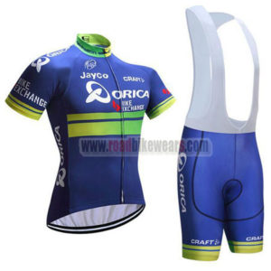 2017 Team ORICA Jayco CRAFT Cycling Bib Kit Blue