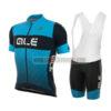 2017 Team QLE Cycling Bib Kit Blue Black