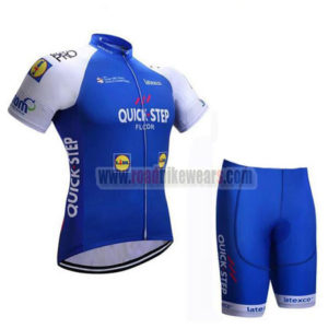 2017 Team QUICK STEP Cycle Kit Blue White