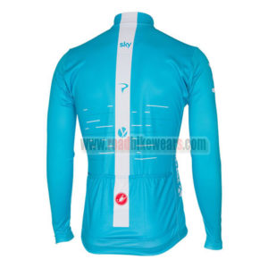 2017 Team SKY Castelli Riding Long Jersey Maillot Blue White
