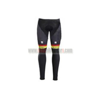 2017 Team TREK Segafredo Biking Long Pants Tights Yellow Black