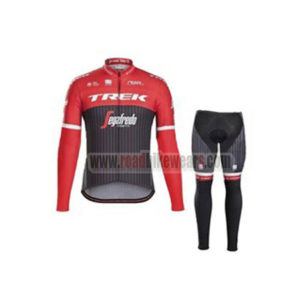 2017 Team TREK Segafredo Biking Long Suit Red Black