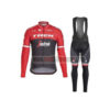 2017 Team TREK Segafredo Cycling Long Bib Suit Red Black
