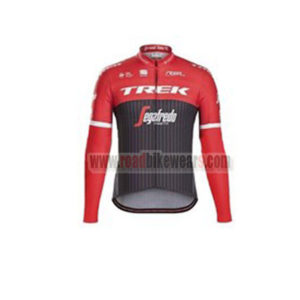 2017 Team TREK Segafredo Cycling Long Jersey Maillot Red Black