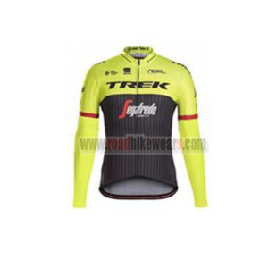 2017 Team TREK Segafredo Cycling Long Jersey Maillot Yellow Black