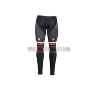 2017 Team TREK Segafredo Riding Long Pants Tights Red Black