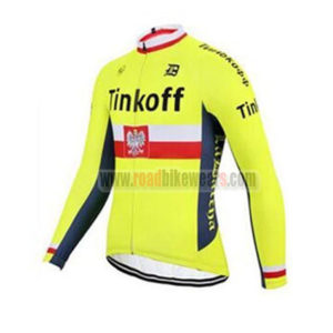2017 Team Tinkoff Poland Cycle Jersey Maillot Shirt Yellow