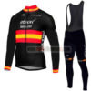 2017 Team etixxl QUICK STEP Spain Cycling Long Bib Suit Black Red Yellow